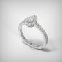 PAVE SOLITAIRE RING  ENG142
